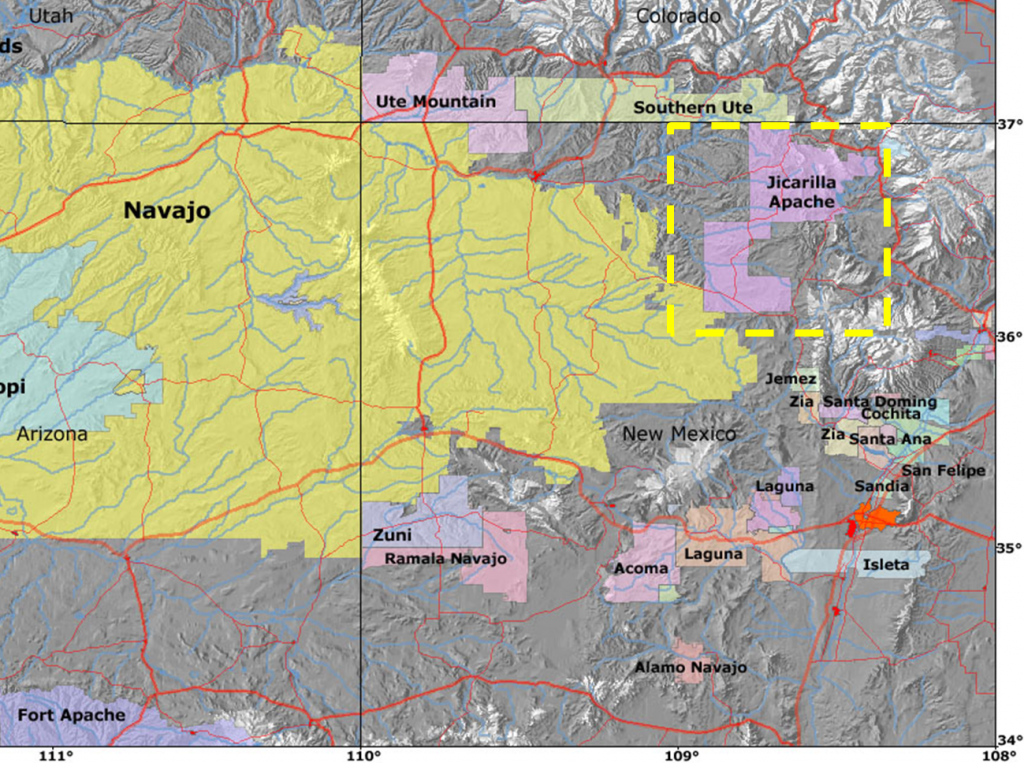 Jicarilla Apache Reservation. Source USGS