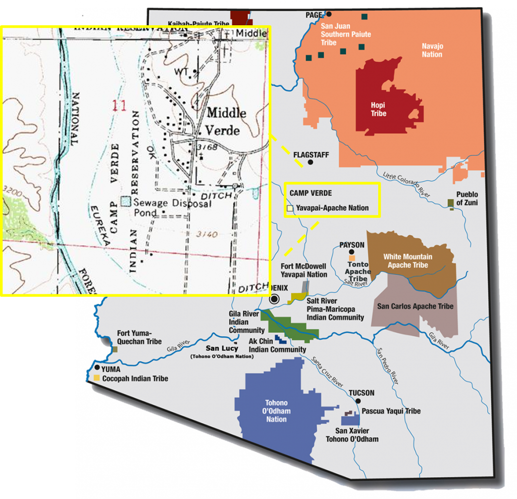 Yavapai-Apache Nation. Source ahttp://www.topoquest.com/    and    http://itcaonline.com/?page_id=16
